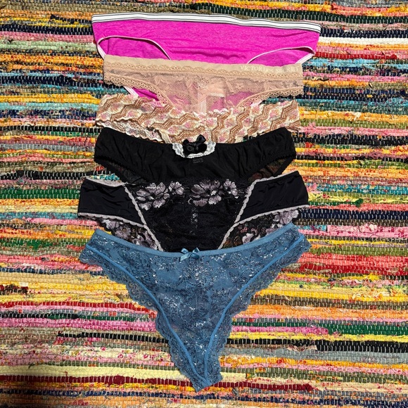 Victorias Secret 6 Pair Panty Bundle Size Medium - Picture 1 of 7